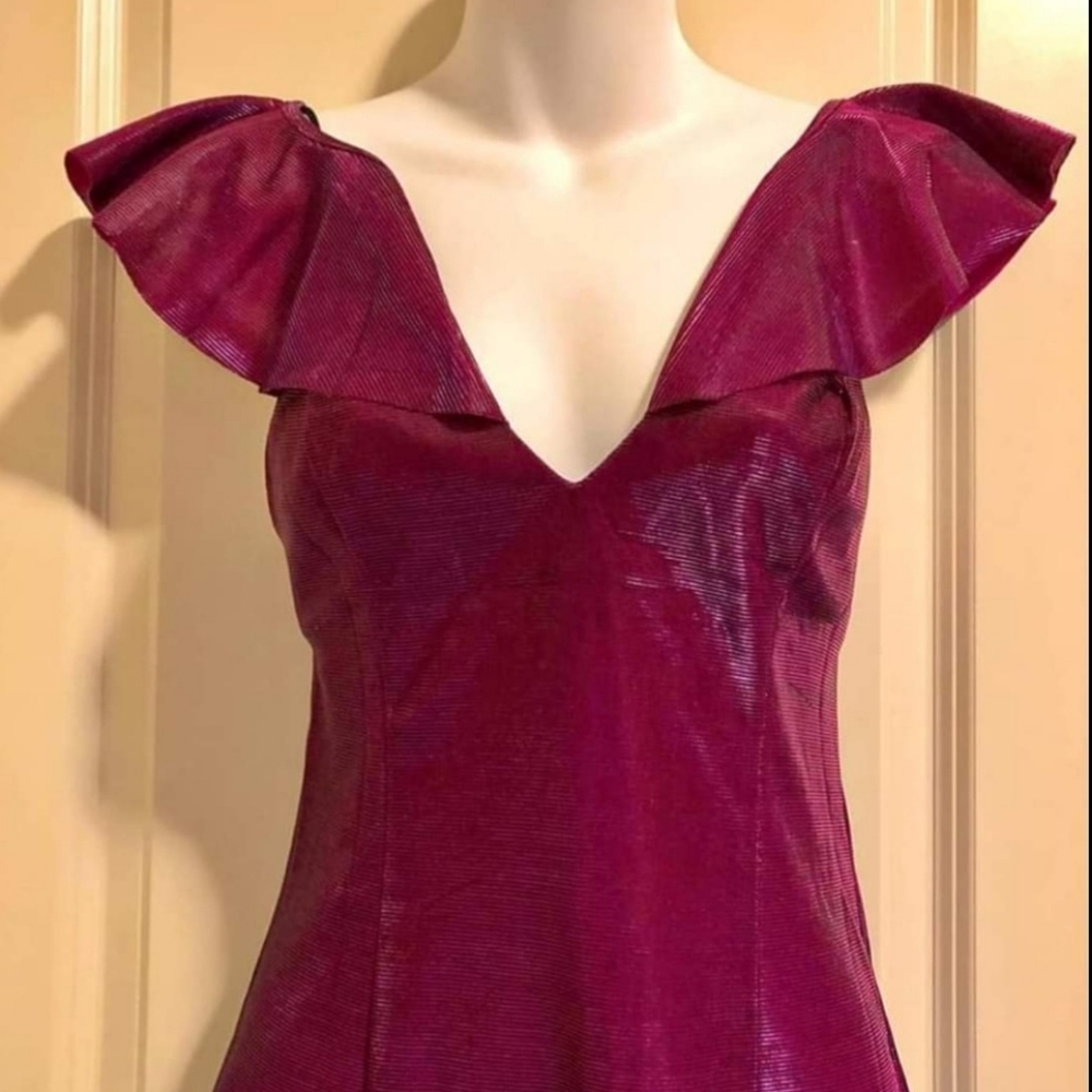 Purple Dress v neck